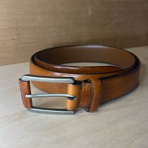 Jos. A. Bank Leather Dress Belt - Handcrafted in Italy